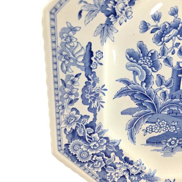 Spode | 2 Blue Room Sutherland Collection "Girl at Well" Plates | Size 9.5x9.5 - Picture 7 of 7